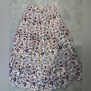 Full length floral skirt